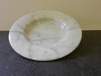 Handicraft-Marble Bianco Carrara Plate
